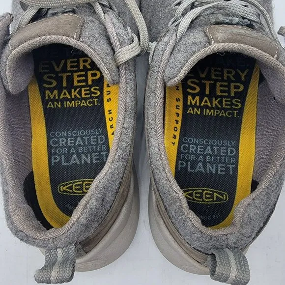 Keen Highland Arway Mens 10 Steel Grey Drizzle Casual Walking Shoes 1024525