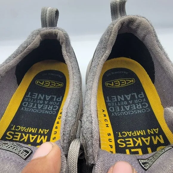 Keen Highland Arway Mens 10 Steel Grey Drizzle Casual Walking Shoes 1024525