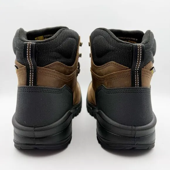 KEEN Mens Independence 6&quot; Work Boots US 9D Dark Brown Black WP Carbon-Fiber NIB