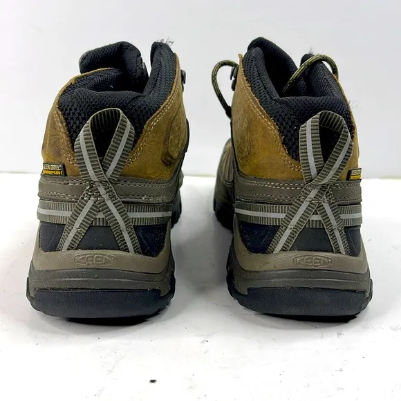 KEEN Men's, Targhee III Waterproof Mid Hiking Boots  Color: Bungee Cord/Black