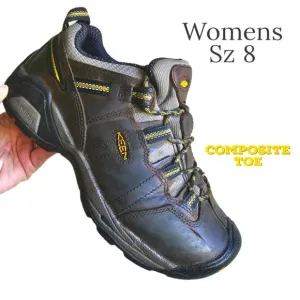 Keen MET womens composite work shoes, size 8, KEY-TECH