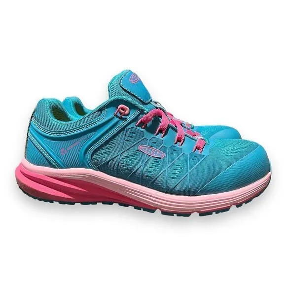 KEEN Shoes Utility Women's 9 Wide Blue Pink Vista Energy CT Waterproof