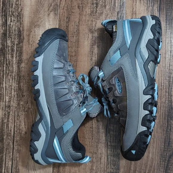 Keen Targhee III Waterproof Hiking Shoes Nubuck Size 8.5 In 'Atlantic Blue'