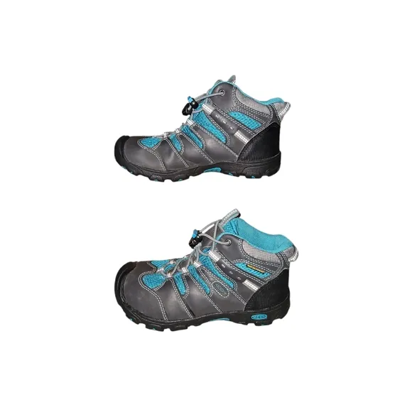 Keen Targhee Il Waterproof Hiking Boots Gray Blue Boys Size 2