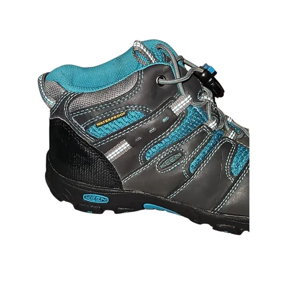 Keen Targhee Il Waterproof Hiking Boots Gray Blue Boys Size 2