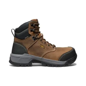 KEEN Utility Women's Evanston 6' WP Bison/Black Leather Work Boots Size 10m