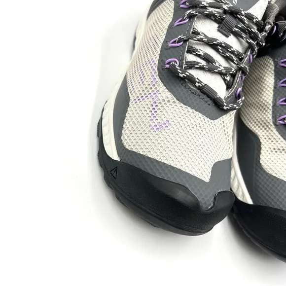 Keen Womens NXIS EVO Waterproof Gray Purple Hiking Shoes Size 6 NEW