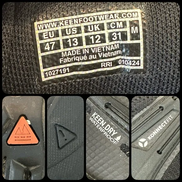 KEEN🥾🪽💦NXIS EVO Black Hiking One Owner. 13. Low Mileage. Great Condition.