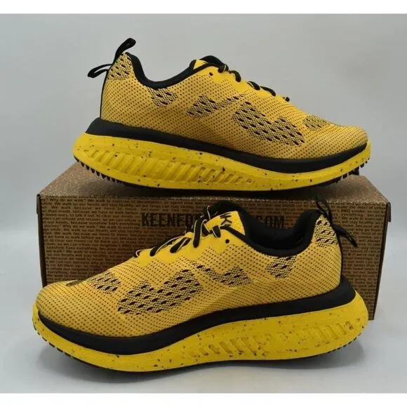 Keen Womens Size 10 WK400 Yellow Black Walking Shoes Sneakers
