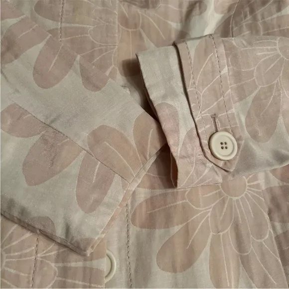 Kello Scandinavia GB 14 US 6-8 Coat Long Jacket Blazer Pink Beige Floral Lining