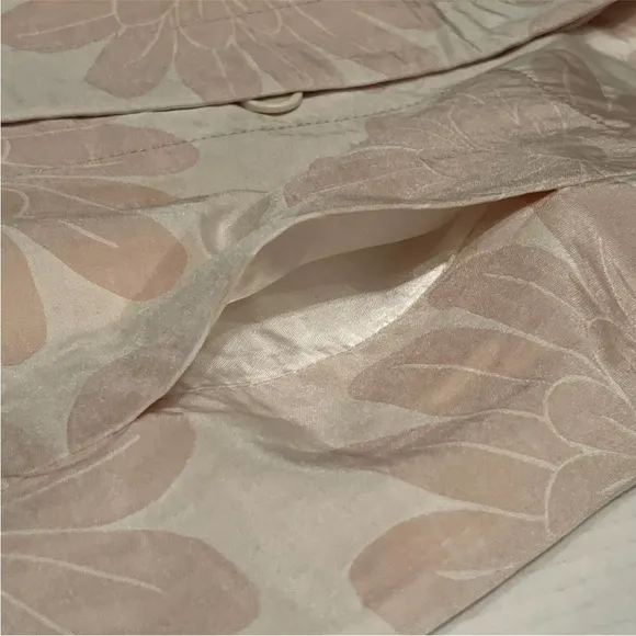 Kello Scandinavia GB 14 US 6-8 Coat Long Jacket Blazer Pink Beige Floral Lining