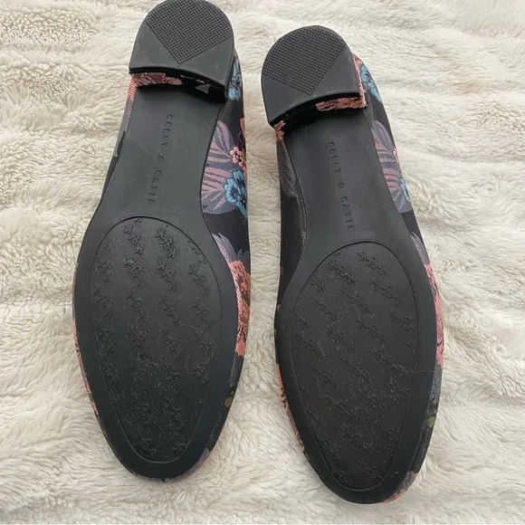 Kelly &amp; Katie Floral Ballet Flats Shoes Size 6