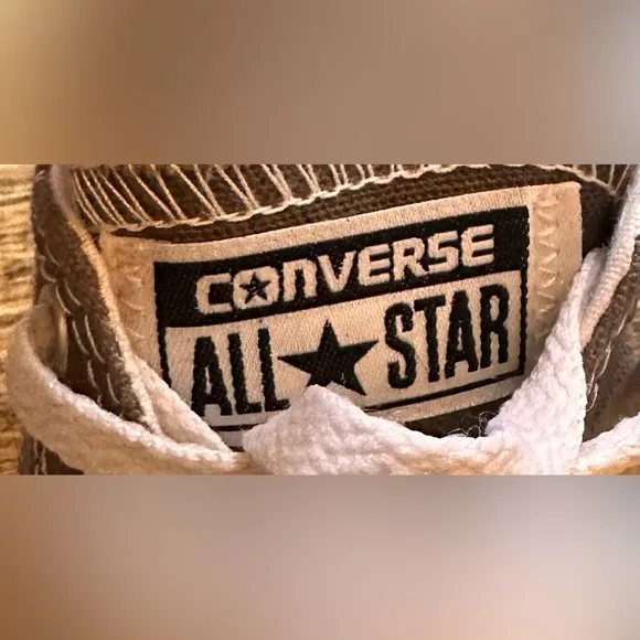 Kids Youth Converse All Star Low Gray Canvas Sneakers