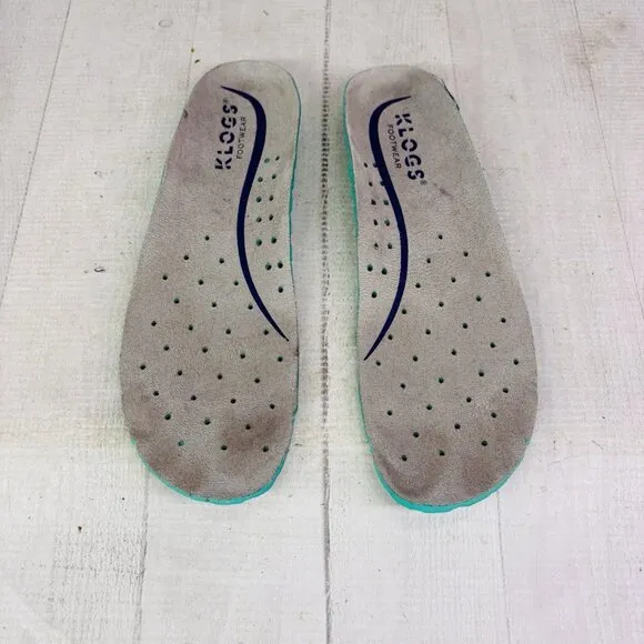 Klogs Footwear BRISBANE Blue Leather Arch Support Mary Jane Comfort Shoes Sz 6 M