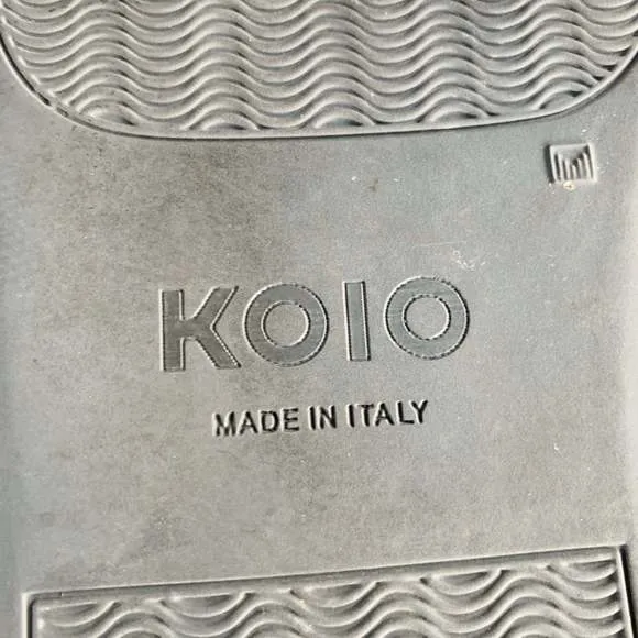 KOIO Grey Suede Low Top Rubber Sole Sneakers