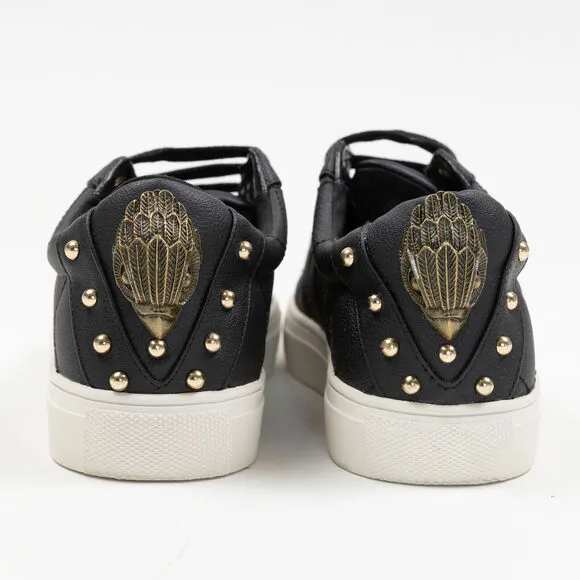 Kurt Geiger London Women's Ludo Quilted Low Top Sneakers Black Size 5 240282