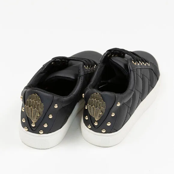 Kurt Geiger London Women's Ludo Quilted Low Top Sneakers Black Size 5 240282