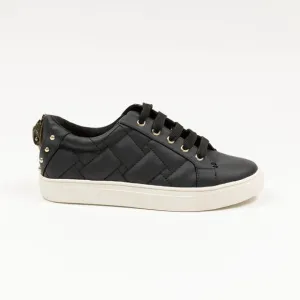 Kurt Geiger London Women's Ludo Quilted Low Top Sneakers Black Size 5 240282