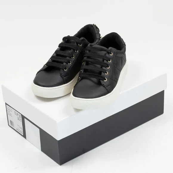 Kurt Geiger London Women's Ludo Quilted Low Top Sneakers Black Size 5 240282