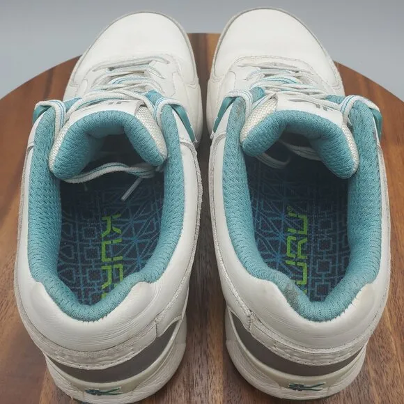 Kuru Kinetic Shoes Women's 6.5 M White Leather Slip Resistant Walking Sneakers