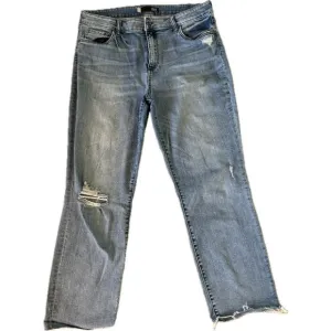 KUT from the Kloth Reese Distressed High Rise Ankle Jeans Size 14