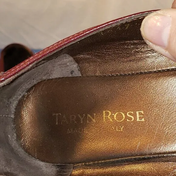 Ladies TARYN ROSE Ballet Flats in Burgundy - 39 (US 8M)