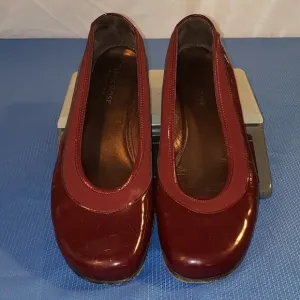 Ladies TARYN ROSE Ballet Flats in Burgundy - 39 (US 8M)