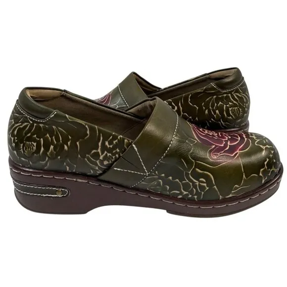 L'Artiste by Spring Step Elkayjay (Olive Multi) Women's Shoes Size EU 40 US 9