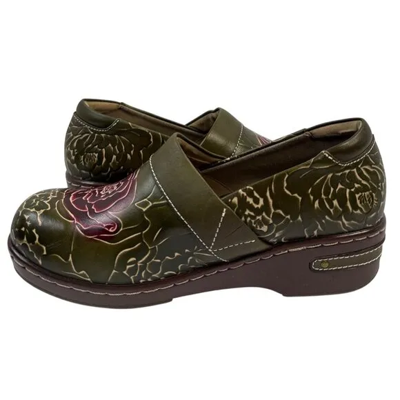 L'Artiste by Spring Step Elkayjay (Olive Multi) Women's Shoes Size EU 40 US 9