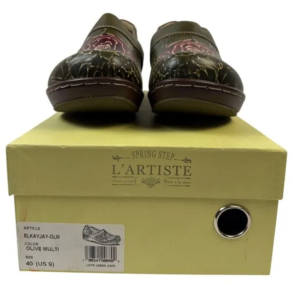 L'Artiste by Spring Step Elkayjay (Olive Multi) Women's Shoes Size EU 40 US 9