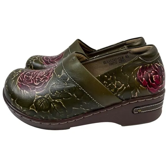 L'Artiste by Spring Step Elkayjay (Olive Multi) Women's Shoes Size EU 40 US 9