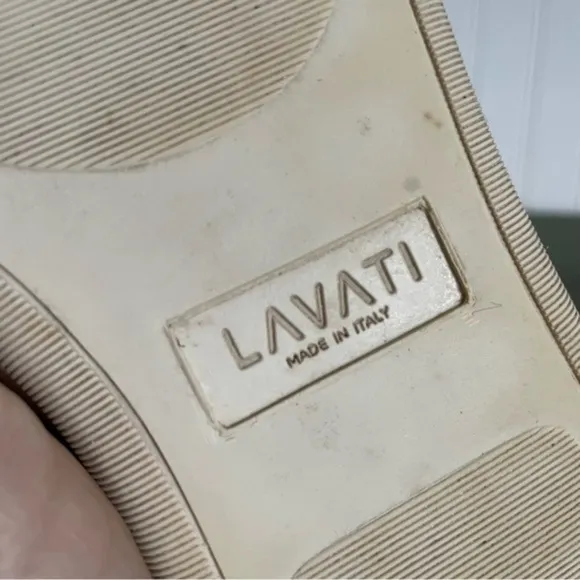Lavati *Italy* Low-Top Sneakers/Casual Shoes in White Leather