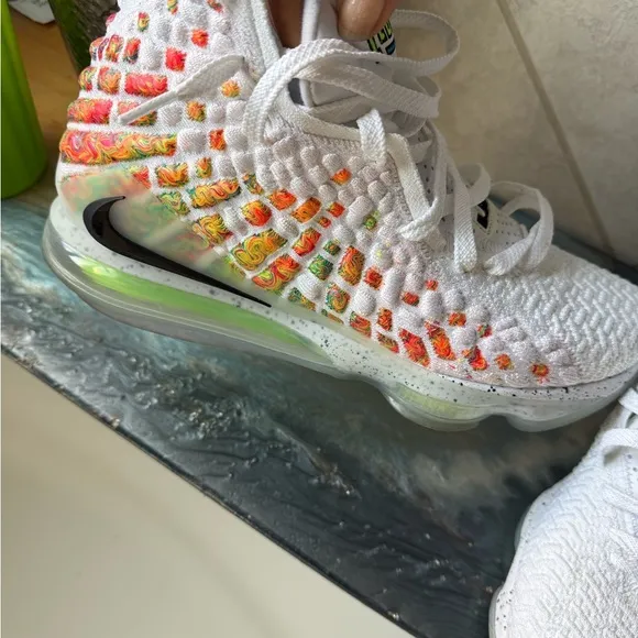LeBron Nike 17 Command Force White Athletic Shoes