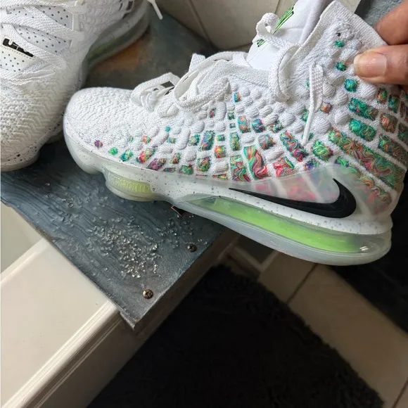 LeBron Nike 17 Command Force White Athletic Shoes