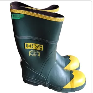Lehigh Safety rubber work boots elc hazard new sz9 shock proof