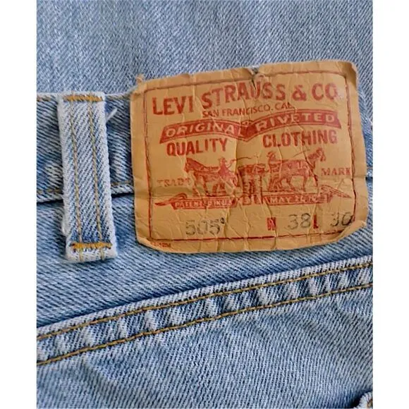 Levi’s 505 VINTAGE REGULAR FIT MEN'S JEANS - Size 38x30 (005050246)  ***Item: 06