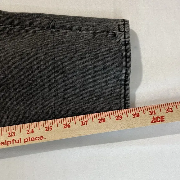 Levi's Premium Big E 502 Washed Black Jeans Mens 36x32