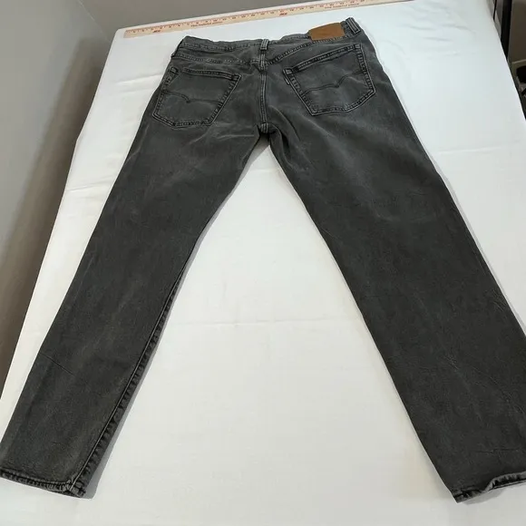 Levi's Premium Big E 502 Washed Black Jeans Mens 36x32