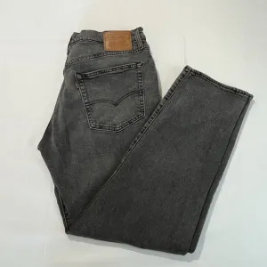 Levi's Premium Big E 502 Washed Black Jeans Mens 36x32
