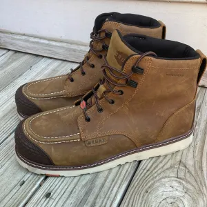 LIKE NEW- BRUNT Men's &quot;The Marin&quot; Leather Soft Toe Construction Boots Si…