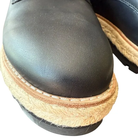 Like new! ▶️ Eileen Fisher ◀️  Everly Derby Leather Shoes Platform /Wedge