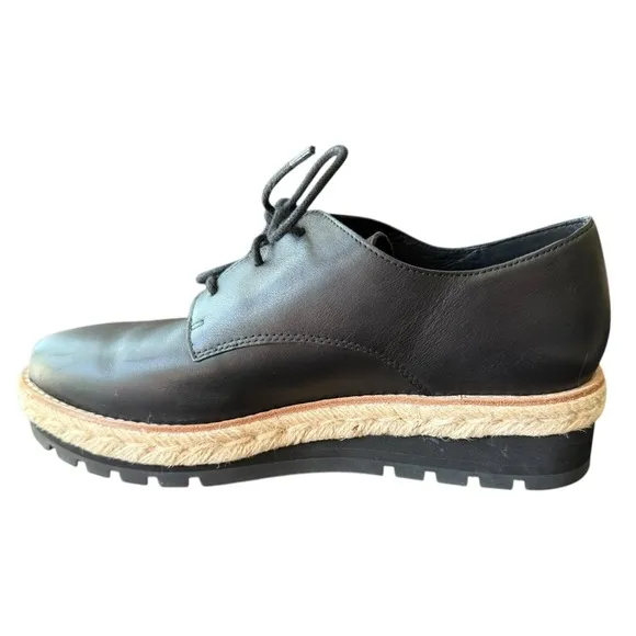 Like new! ▶️ Eileen Fisher ◀️  Everly Derby Leather Shoes Platform /Wedge