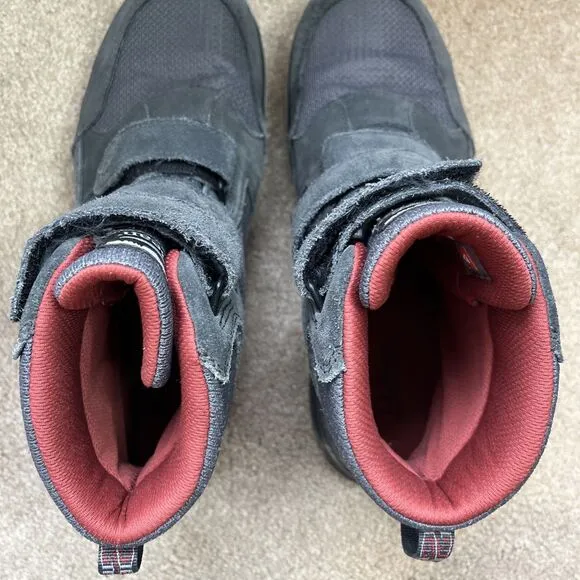 LL Bean Hiking Boots Mens 9 Primaloft 200 Gram Waterproof TEK Gray Hook and Loop