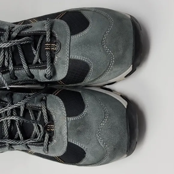 L.L. Bean Men's Primaloft Waterproof Gray Black Lace Up‎ Hiking Boots 12 Wide