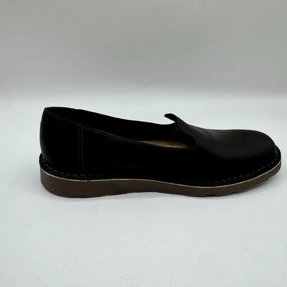 LL Bean Stonington Loafers Casual Slip Ons Women’s 9.5 M Black Leather