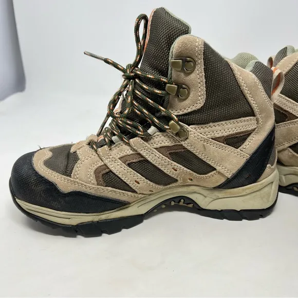 LL BEAN Women's Hiking DRI-LEX 2 Zone Comfort Suede Shoes Boots Size 7 Medium