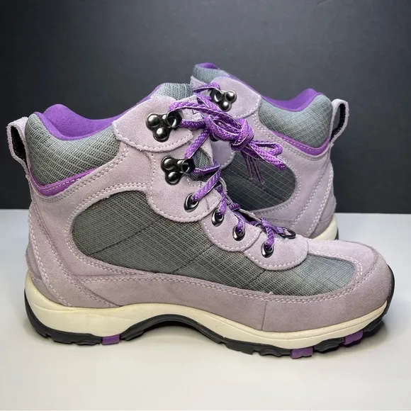 LL Bean Womna 7 Primaloft 296491 Gray/Purple Tek Waterproof Hiking Boots