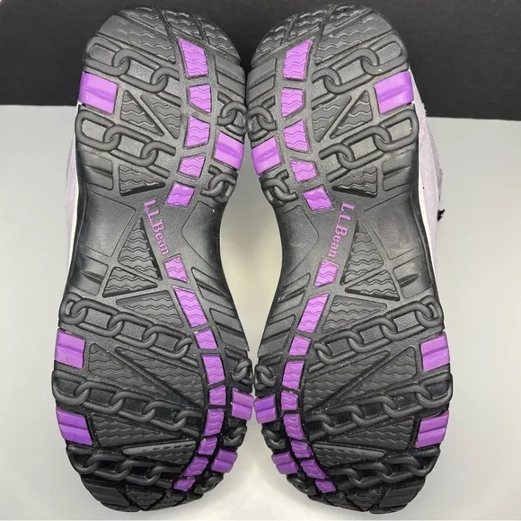 LL Bean Womna 7 Primaloft 296491 Gray/Purple Tek Waterproof Hiking Boots