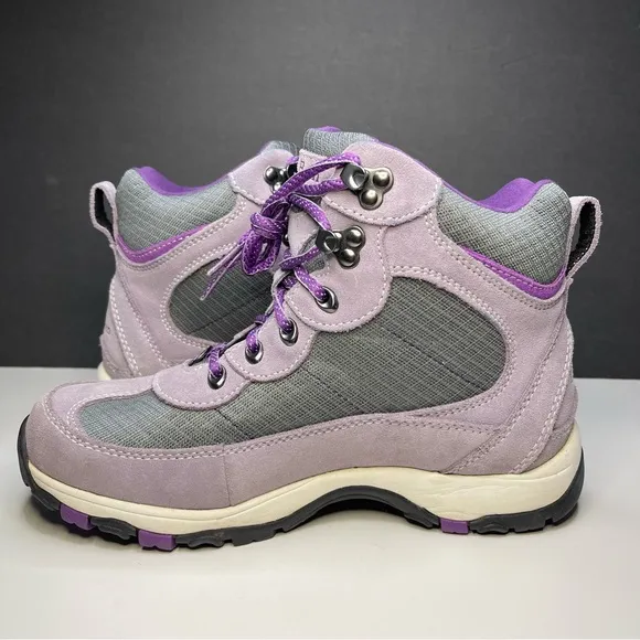 LL Bean Womna 7 Primaloft 296491 Gray/Purple Tek Waterproof Hiking Boots