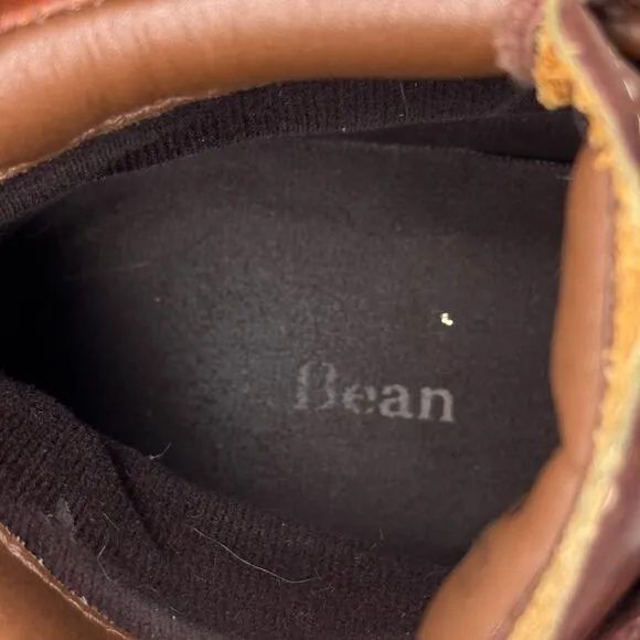 LL Bean Boots Mens Size 10.5 Brown Leather East Point Waterproof Tek 2.0 Moc Toe
